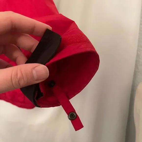 Columbia Gizmo Jacket Coat Shell Full Zip Zipper Black/Red Pocket Women’s Small - Picture 6 of 8